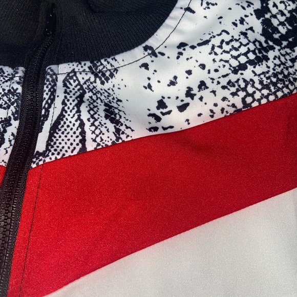 SNAKESKIN TURTLENECK ZIPPER JACKET COAT AND PANTS TRACKSUIT - Picture 4 of 4